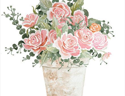 CIN2965 - Cotton Candy Roses I - 12x16 For Cheap