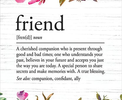 LET869 - Friend Definition - 12x16 Cheap