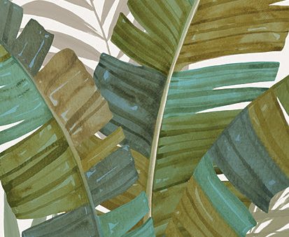 CTD143 - Watercolor Banana Leaves 2 - 12x16 For Discount