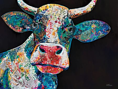 CTD124 - Collage Cow - 18x12 Hot on Sale