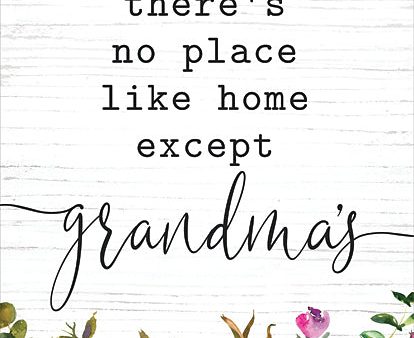 LET870 - No Place Like Home Except Grandma s - 12x16 Online Sale