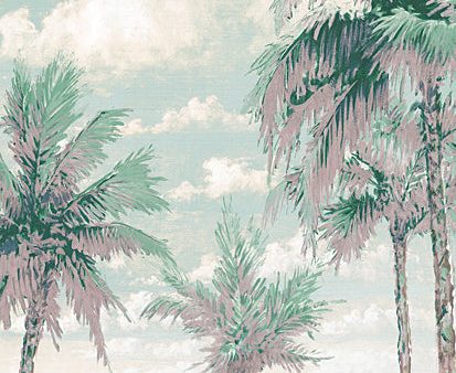 CC203 - Blue Sky and Palm Trees - 12x16 Cheap