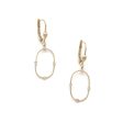 Aretes articulados con colgantes y esferas en oro tres tonos 14 kilates. Discount