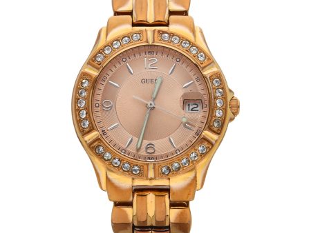 Reloj Guess para dama en acero chapa. on Sale