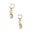 Aretes articulados con colgantes en oro amarillo 18 kilates. on Sale