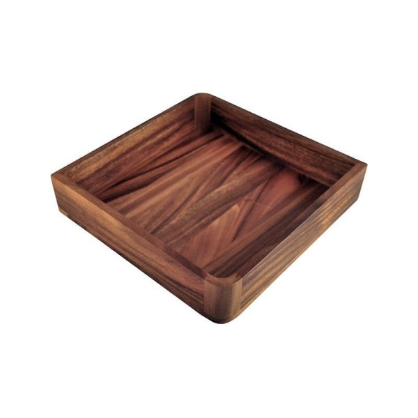 Acacia 12  Square Bowl For Discount