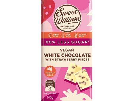 100g White Chocolate with Strawberry Pieces For Discount